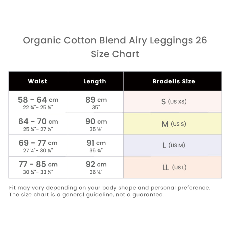 Organic Cotton Blend Airy Leggings 26