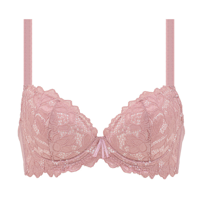 Cotton Boost Plunge Bra With Lace