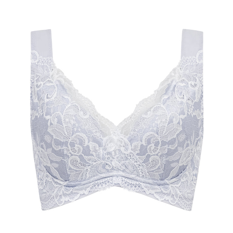 Full Coverage Lacy Wireless Bra 24