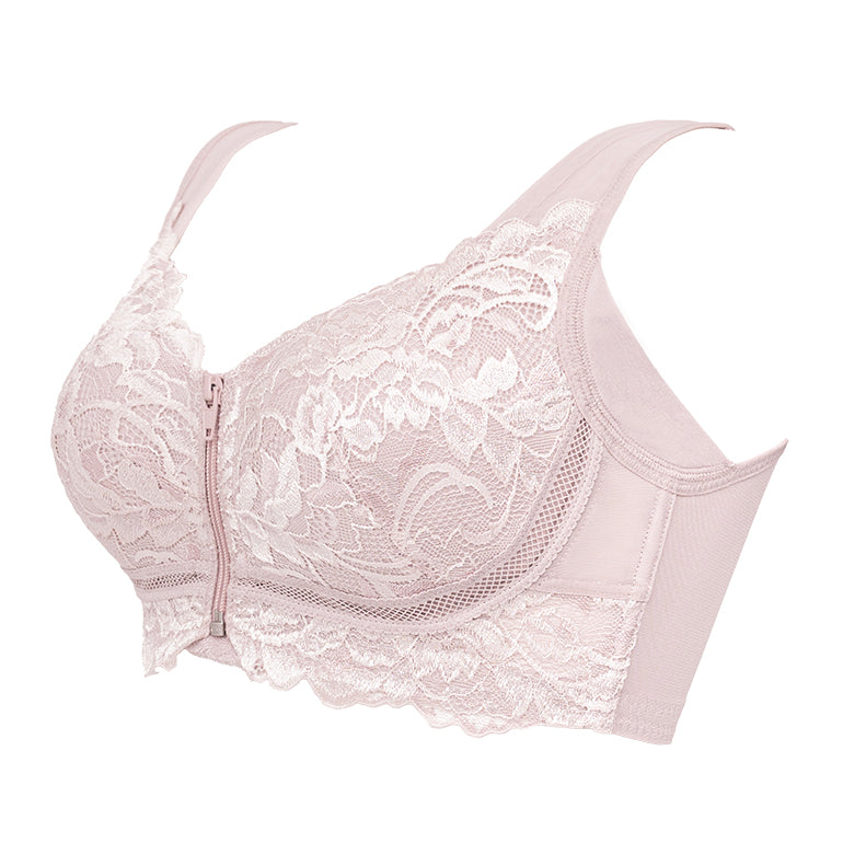 Slimming Zip Front Wireless Bra 25