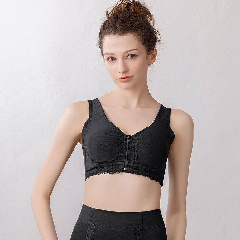 Smooth Zip Front Wireless Bra 25