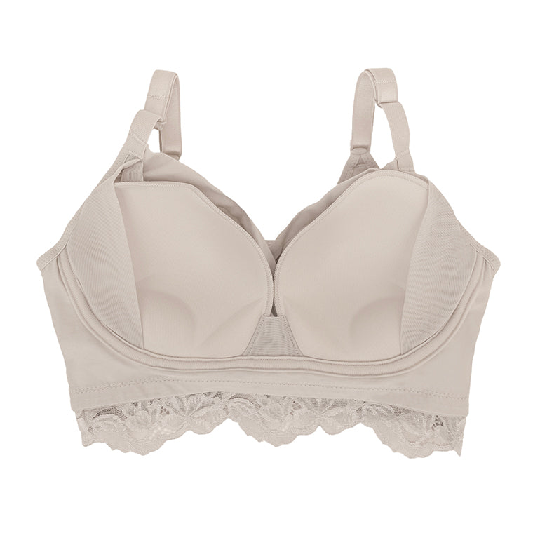 Cotton Blend Stretch Heart Cup Bra 25