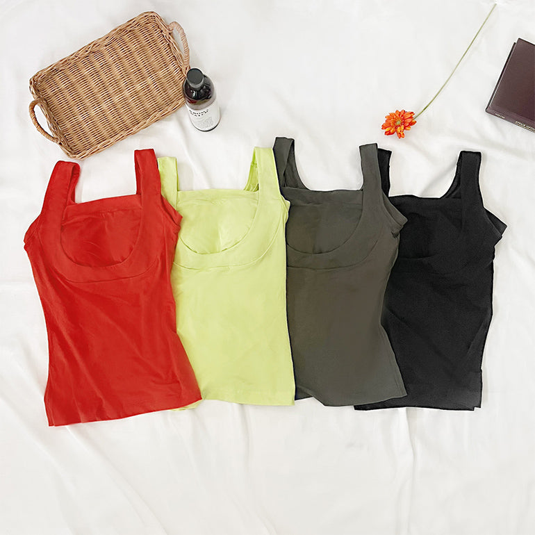 Cotton-Blended Bra Camisole 23