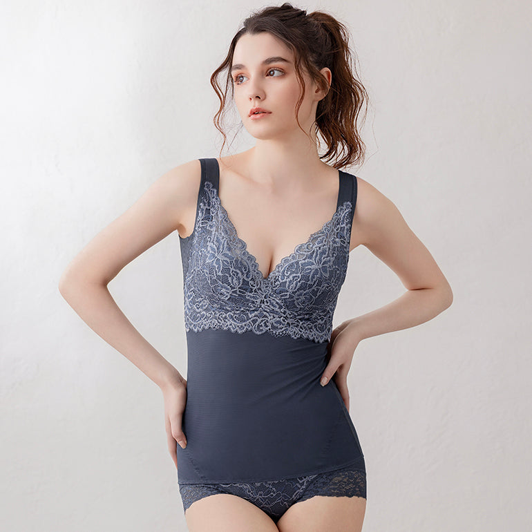 Beautiful Lace Shaping Bra Camisole 25