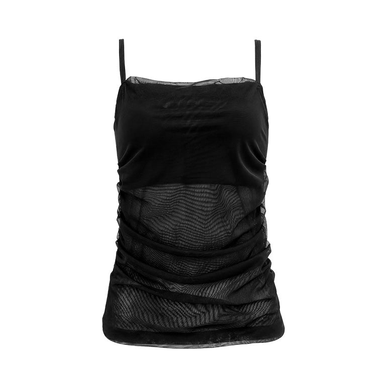 Sheer Tulle Bustier Bra Camisole