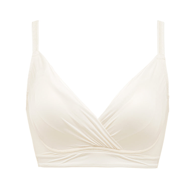 Women'S Wireless Front Closure Bra With Seamless Push-Up And Nursing Design