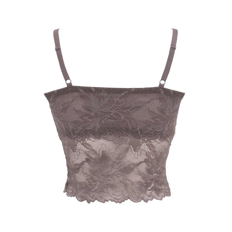 Comfort Lacy Cropped Bra Camisole