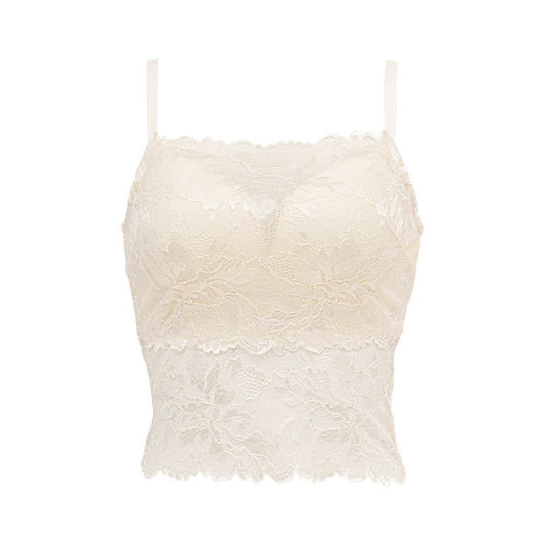 Comfort Lacy Cropped Bra Camisole