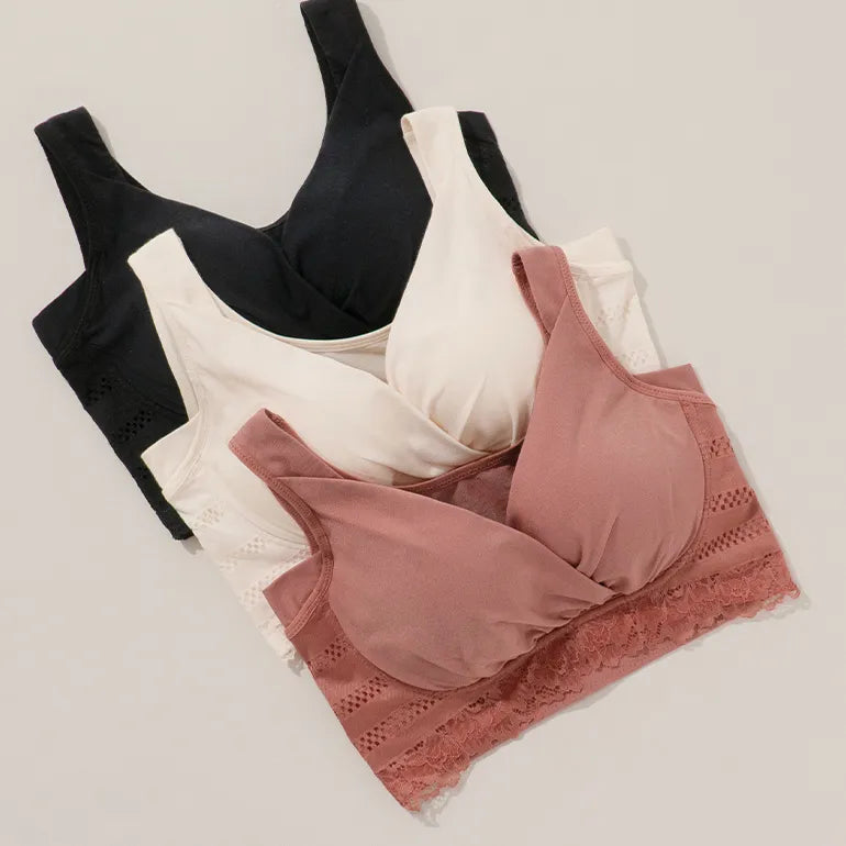 Criss-Cross Wireless Maternity Bra
