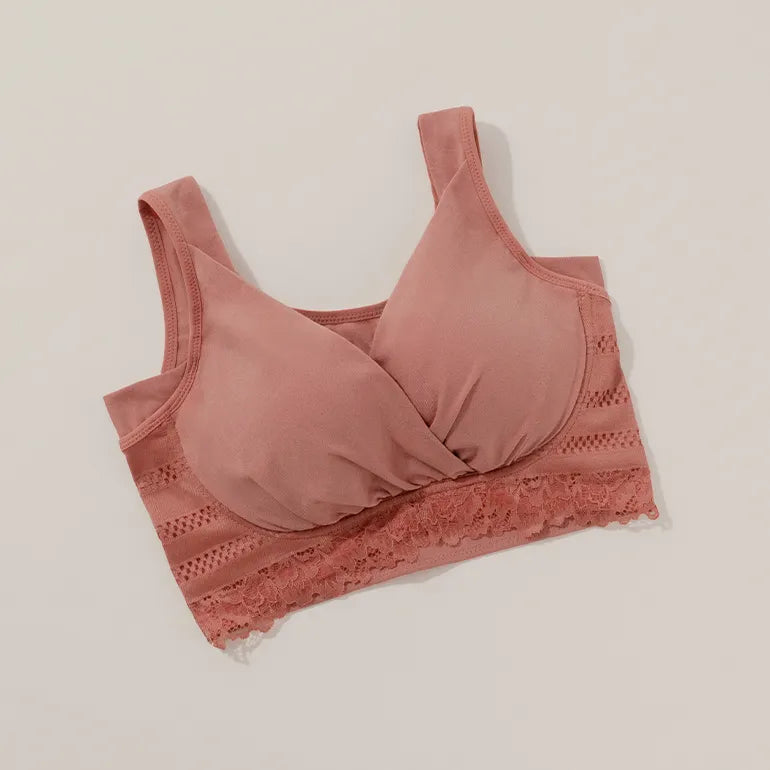 Criss-Cross Wireless Maternity Bra