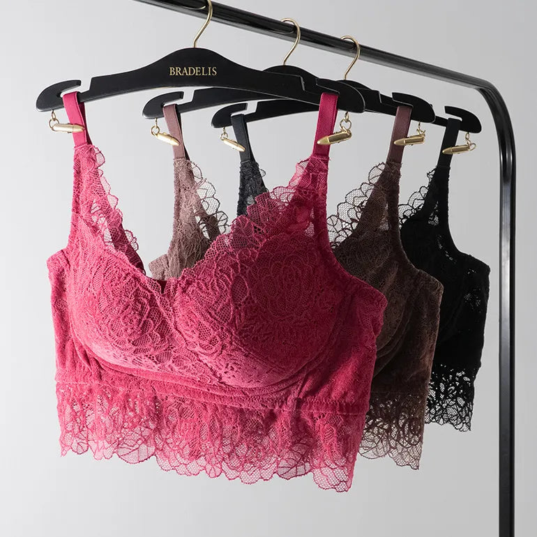Soft Lacy Wireless Shaping Bra 26A1