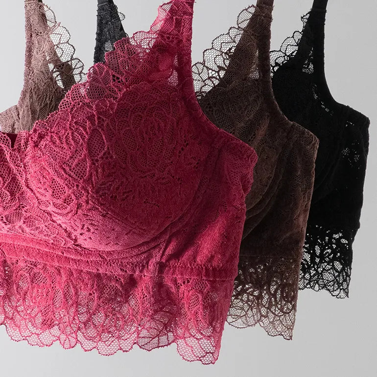 Soft Lacy Wireless Shaping Bra 26A1