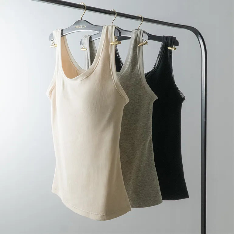Ribbed Shaping Bra Tank Top