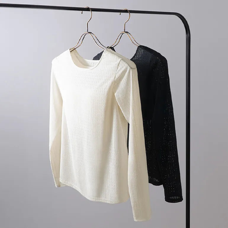 Lacy Long Sleeve Bra Top