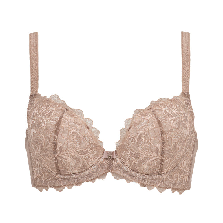 Naomi Push-Up Plunge Bra 23S2 The delicate detailing of this bra