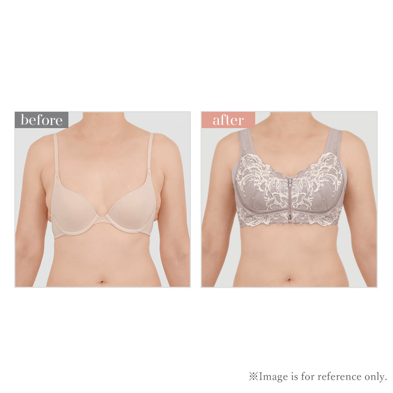 Slimming Zip Front Wireless Bra 24