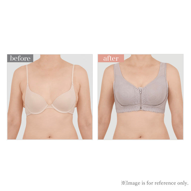 Slimming Zip Front Mold Cup Bra 24