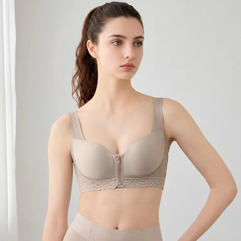 Simple Smooth Front-Zip Shaping Bra 26