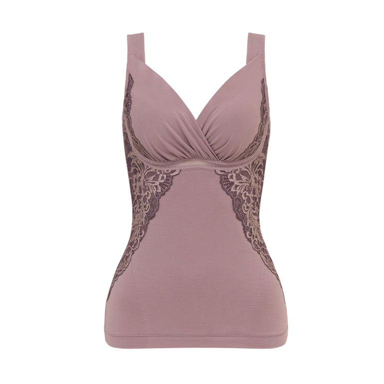 Cotton Wireless Lace Bra Camisole 24