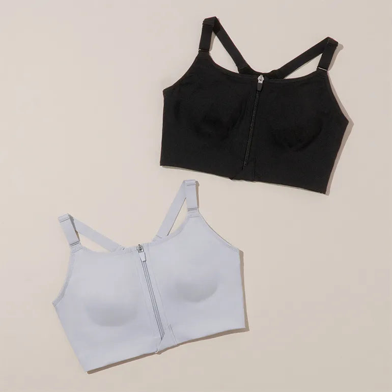 Firm Hold Front-Zip Sports Bra