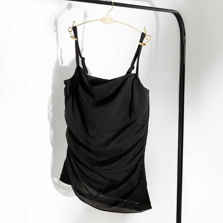 Sheer Tulle Bustier Bra Camisole | 2-in-1 Wireless Bra Cami