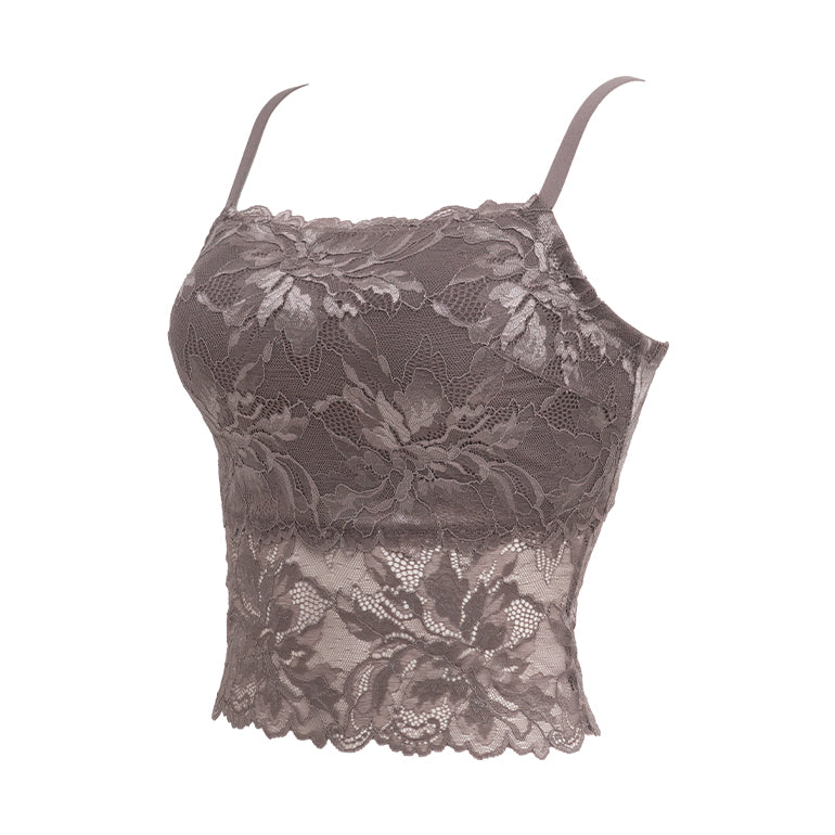 Comfort Lacy Cropped Bra Camisole