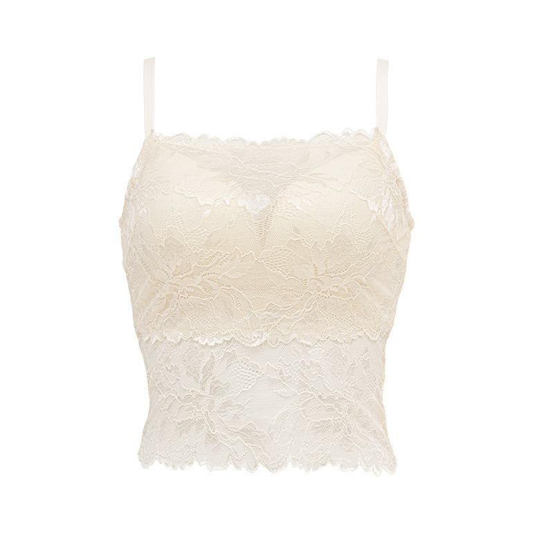 White Lace Bralette Camisole–
