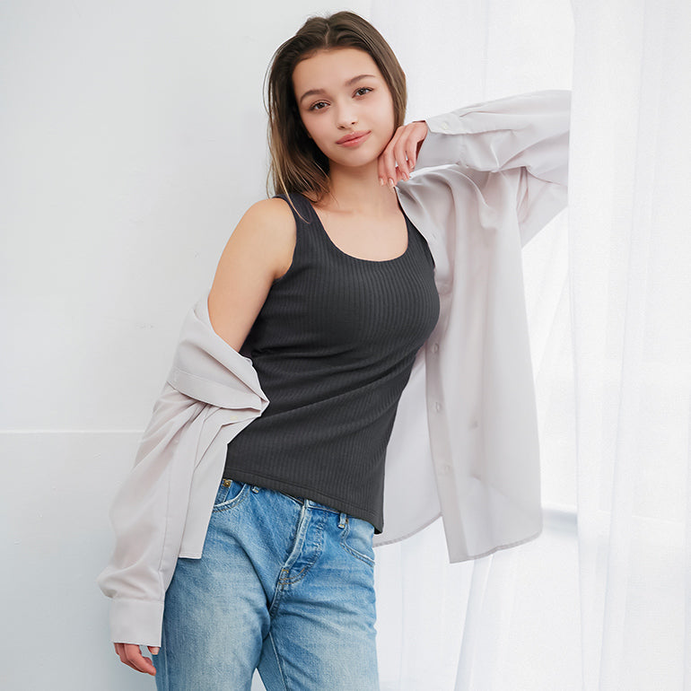 Velour Ribbed Bra Top