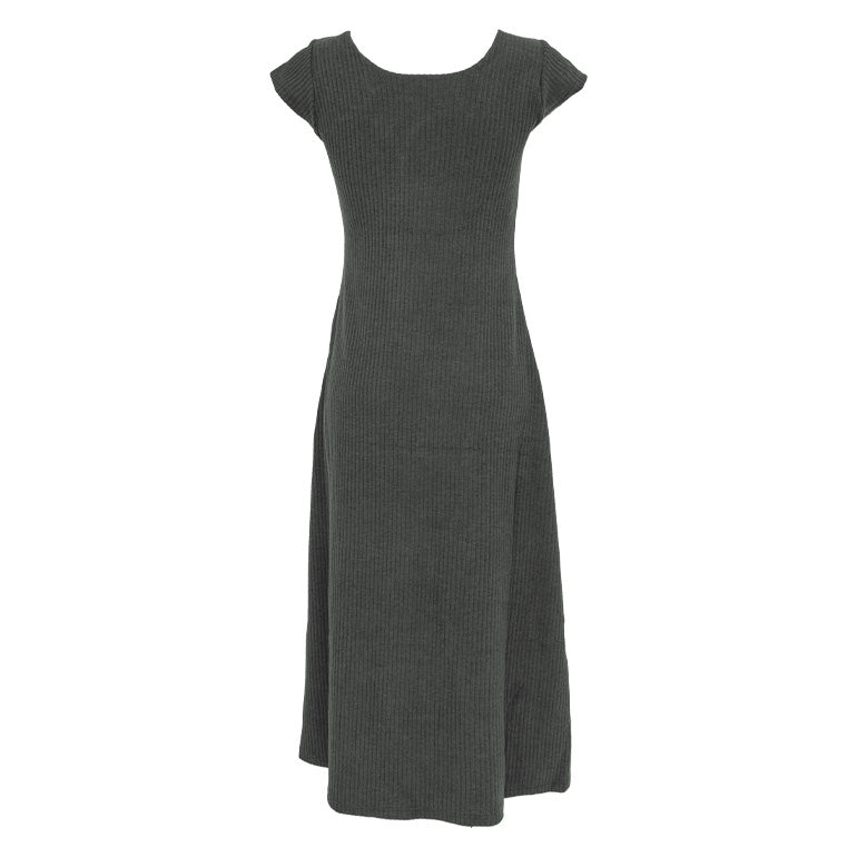 Velour Ribbed Dress