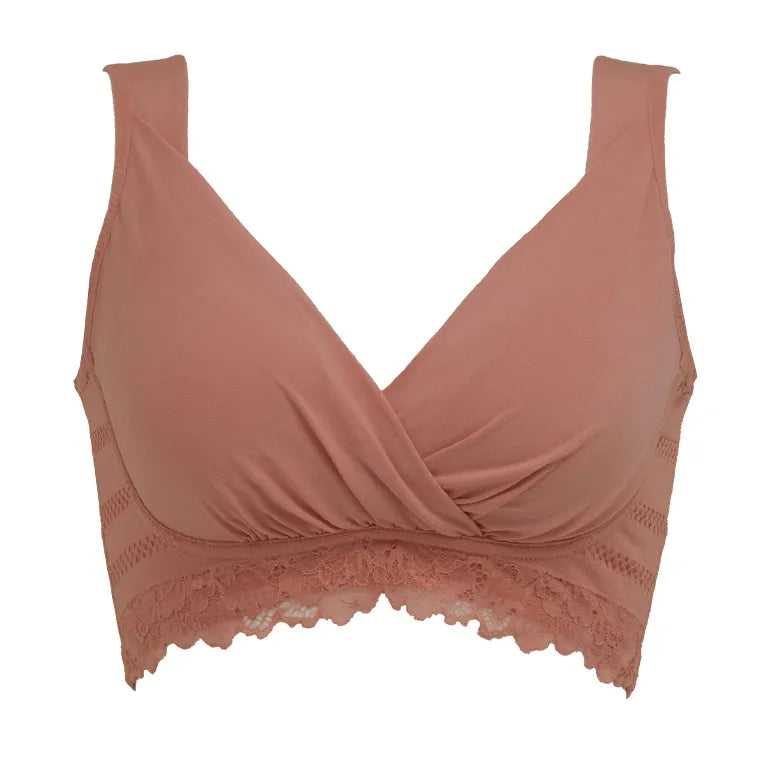 Criss-Cross Wireless Maternity Bra