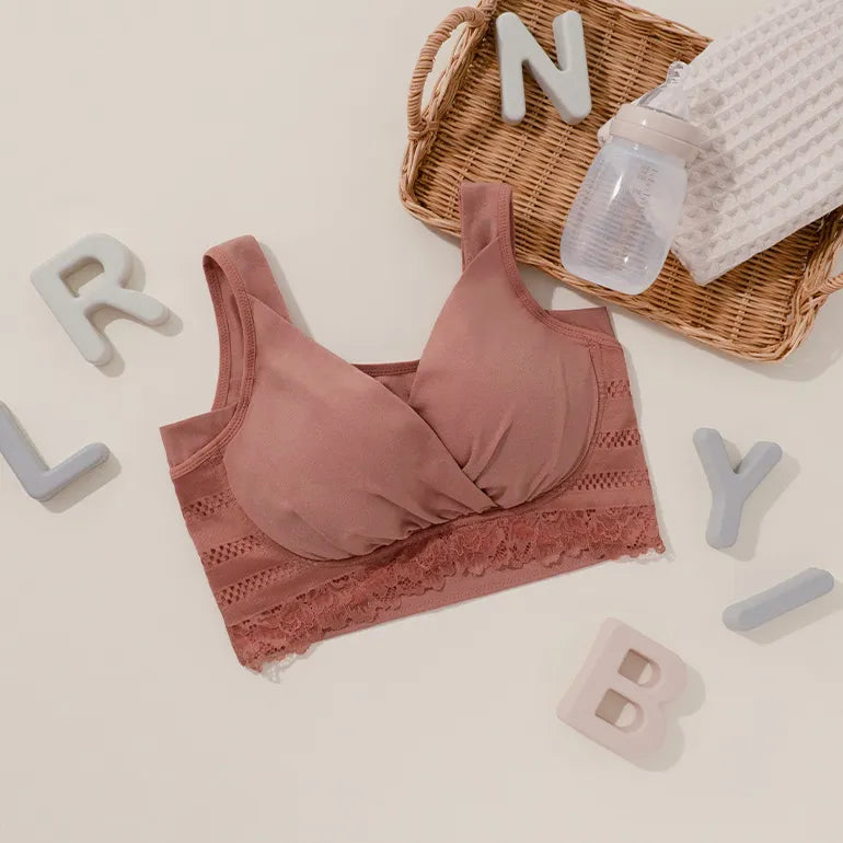Criss-Cross Wireless Maternity Bra
