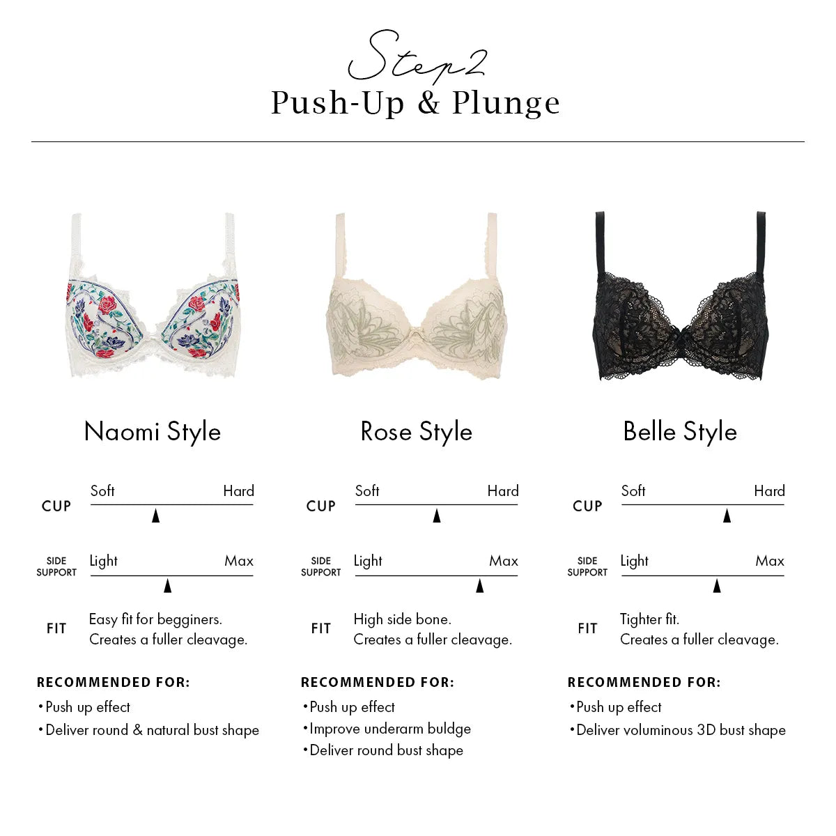 Naomi Push-Up Plunge Bra 26S1