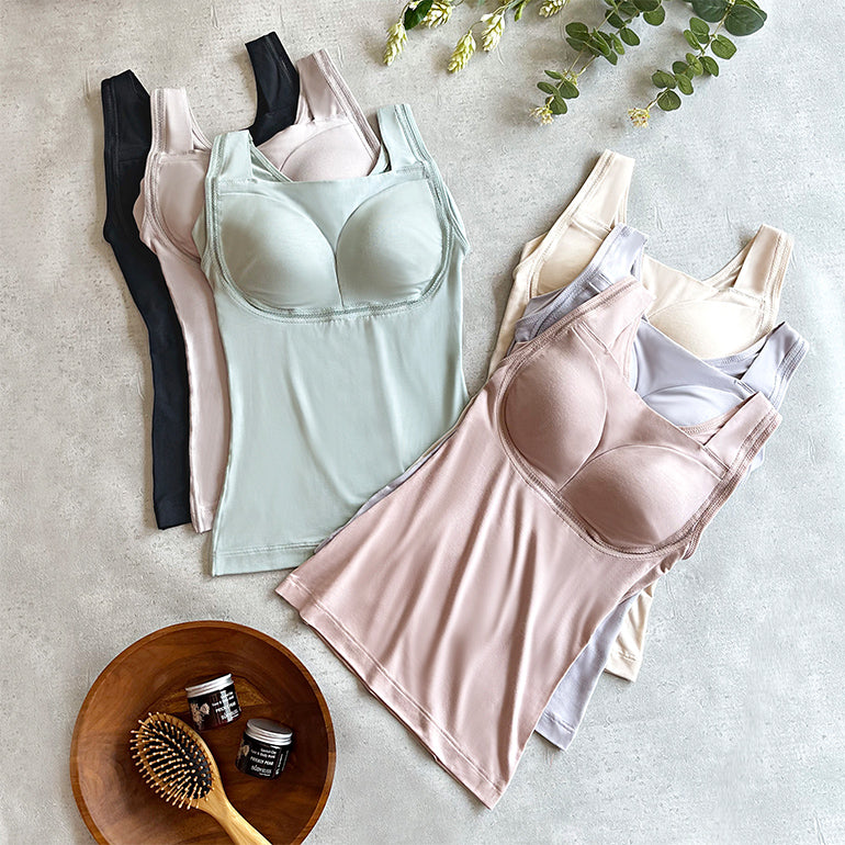 Yukine Silk Blended Soft Bra Camisole 25