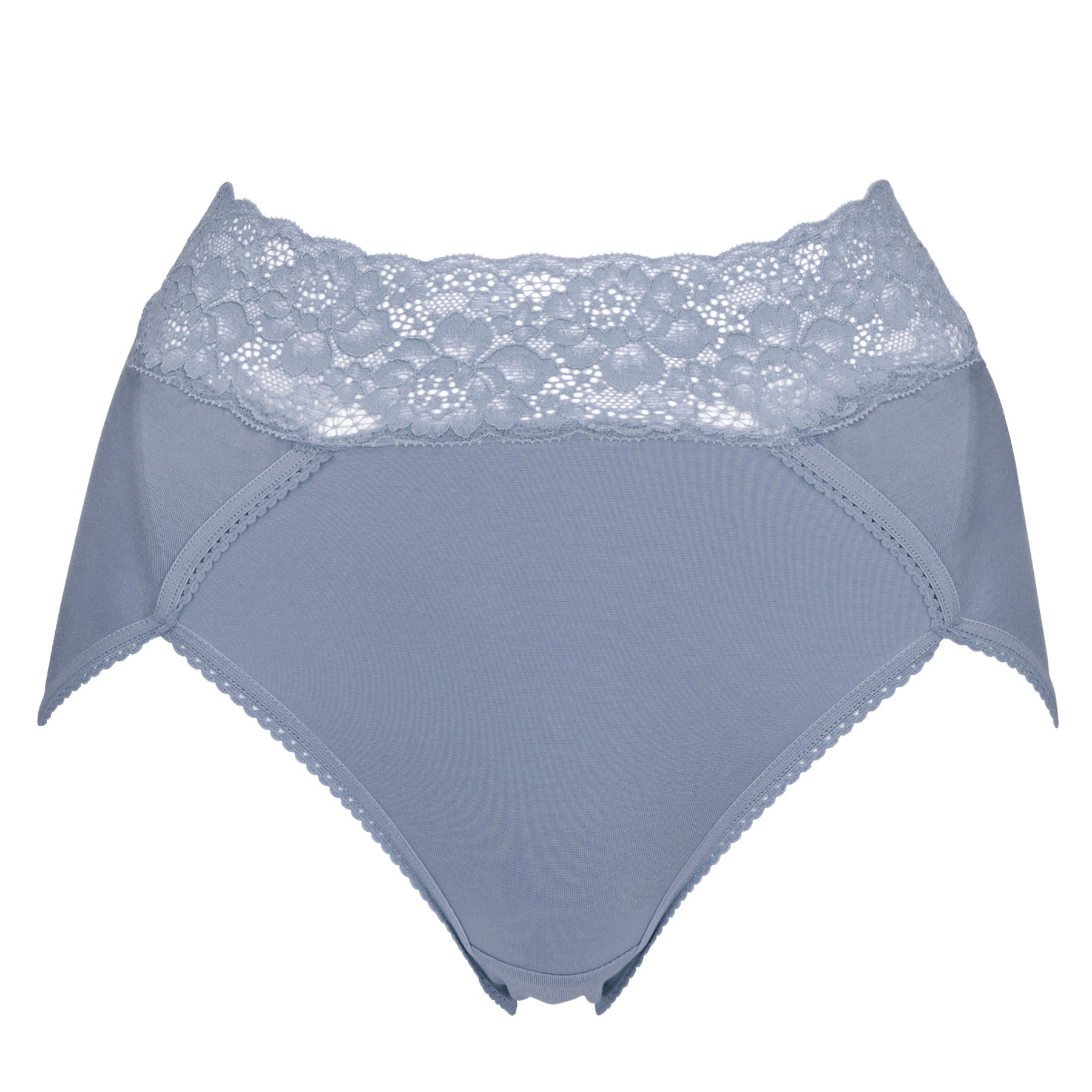 High-Waisted French-Cut Lace Bikini Underwear for Women