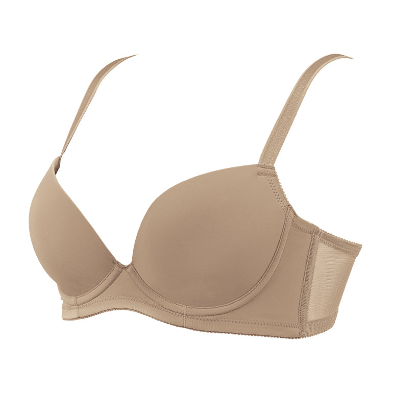 Cacique Lightly Lined T-Shirt No Wire Nude Tan Beige Bra 46DD