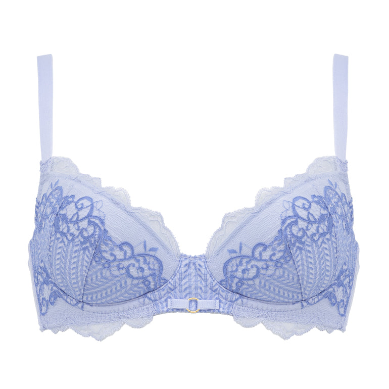 Introducing our Jasmine Shaping Bra 24S2 crafted with vibrant stretch  Raschel lace, inspired by the graceful movement of Gerbera flowers.